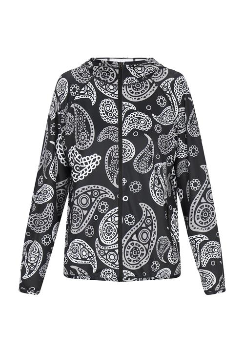 usha BLUE LABEL Overgangsjakke 'Fashion Look'  sort / hvid