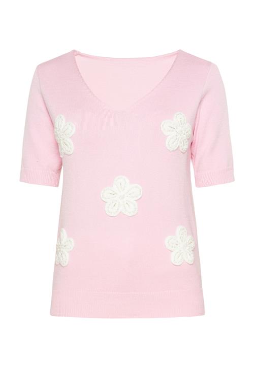 Gaya Pullover 'Festival'  lyserød / hvid