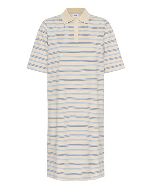 SAINT TROPEZ Kjole 'Joana'  lyseblå / brun / æggeskal