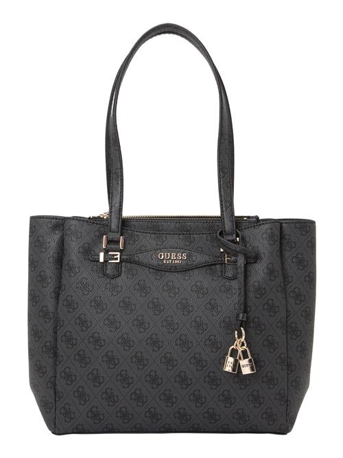 GUESS Skuldertaske 'KATYA MULTI COMP TOTE'  mørkebrun / mørkegrå