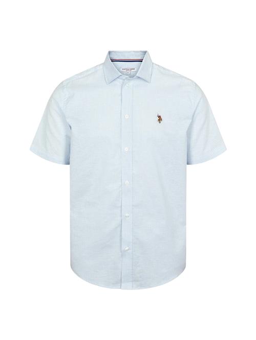 U.S. POLO ASSN. Skjorte 'Natan'  lyseblå / hvid