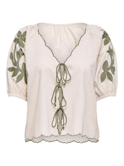 JDY Bluse 'JDYFILUCA'  beige / oliven