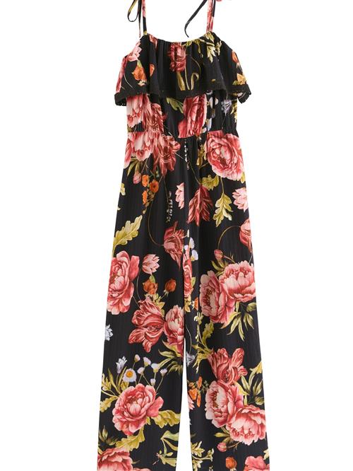 Next Jumpsuit  oliven / rød / sort / hvid