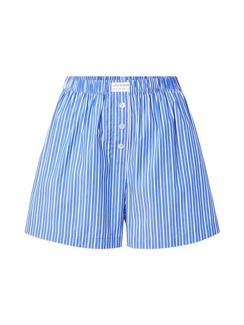 OH APRIL Bukser 'OH APRIL x LOVE Stories - James'  blå / hvid