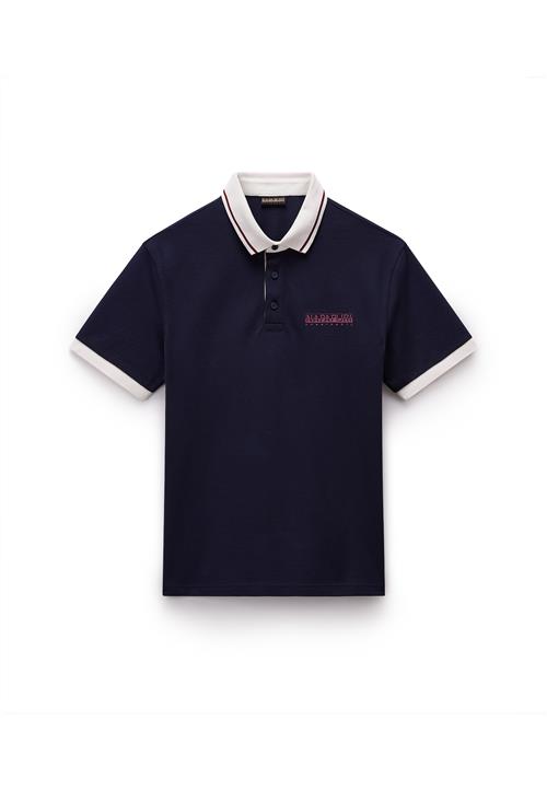 NAPAPIJRI Bluser & t-shirts 'E-Zeri'  navy / mørkerød / hvid