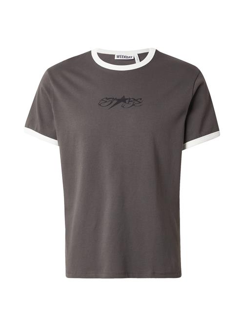 WEEKDAY Bluser & t-shirts  grå / sort
