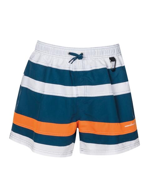 wavebreaker Badeshorts  mørkeblå / orange / hvid