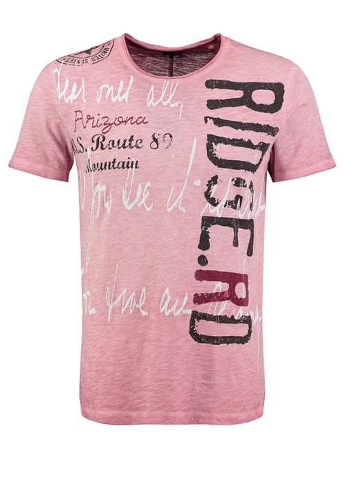 Key Largo Bluser & t-shirts 'Ridge'  gammelrosa / vinrød / sort / hvid