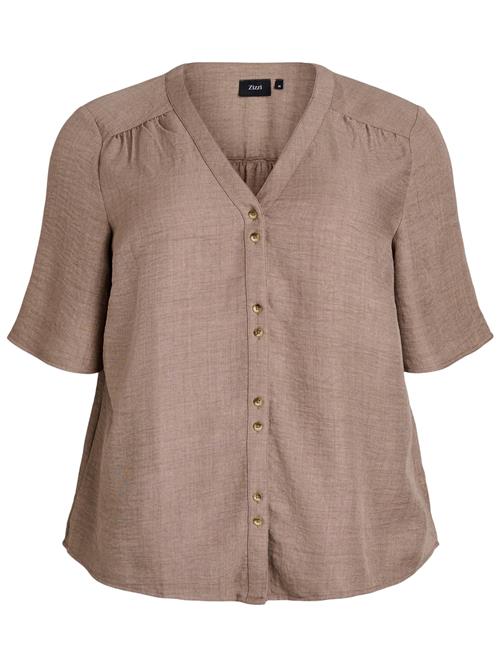 Zizzi Bluse 'Caalabama'  brun