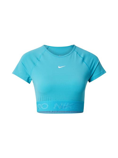 NIKE Funktionsbluse  aqua / cyanblå / hvid