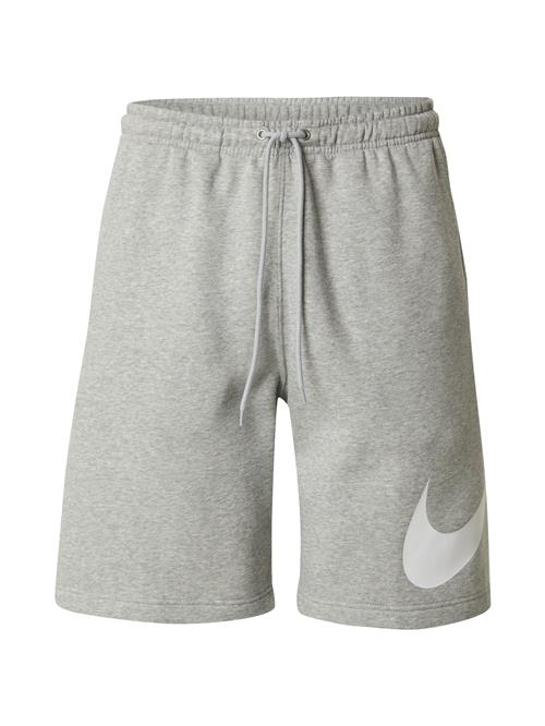 Nike Sportswear Bukser 'CLUB'  grå-meleret / hvid