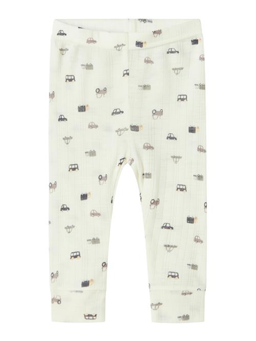 NAME IT Leggings 'NBMWang'  gul / taupe / sort / hvid