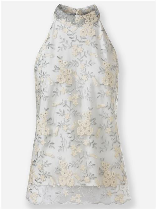 heine Overdel  ecru / grå / sølv