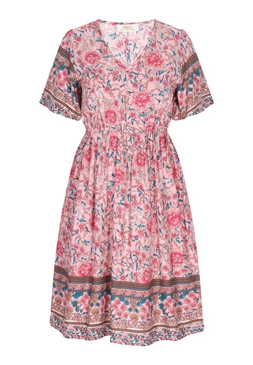 Gaya Kjole 'Boho'  cyanblå / choko / lyserød / gammelrosa