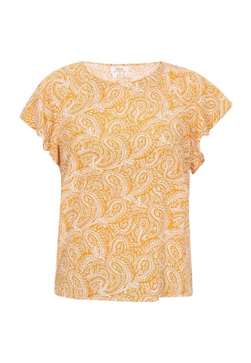 Gaya Bluse 'Fashion Look'  safran / hvid