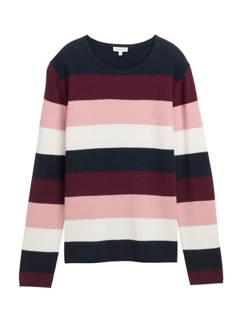TOM TAILOR Pullover  navy / cyclam / lyserød / hvid
