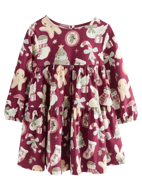 Next Kjole  nude / vinrød / melon / hvid