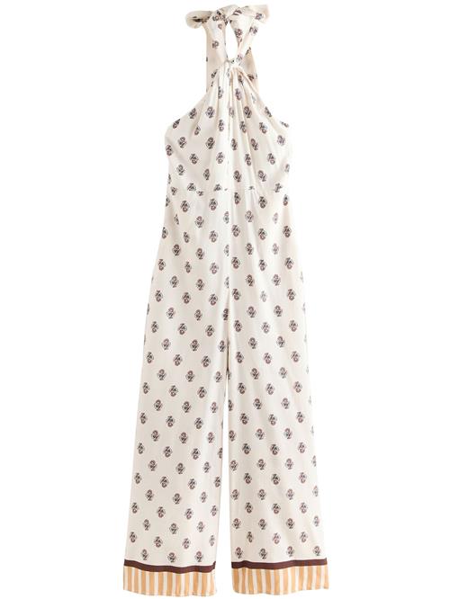 Next Jumpsuit  creme / lysebrun / mørkebrun / sort