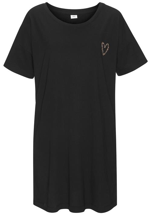 s.Oliver Natskjorte  beige / mørkebrun / sort