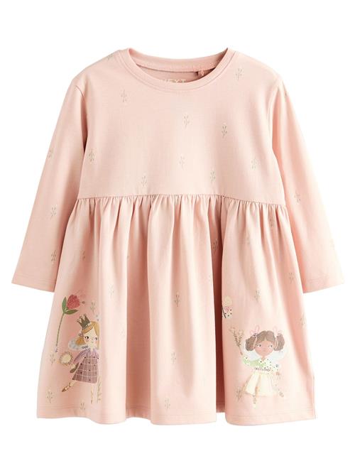 Next Kjole  brun / pastelgrøn / lyserød