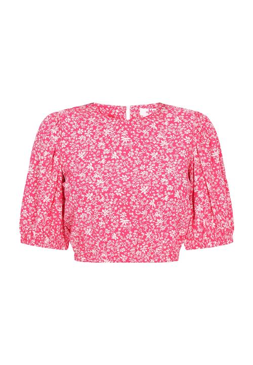 swirly Bluse 'Spring Summer'  pink / hvid