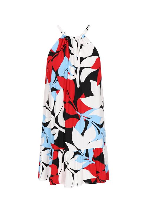 ebeeza Sommerkjole  lyseblå / rød / sort / hvid