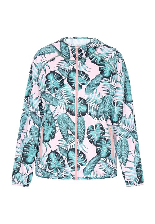 ebeeza Overgangsjakke 'Outwear'  jade / mørkegrøn / lyserød