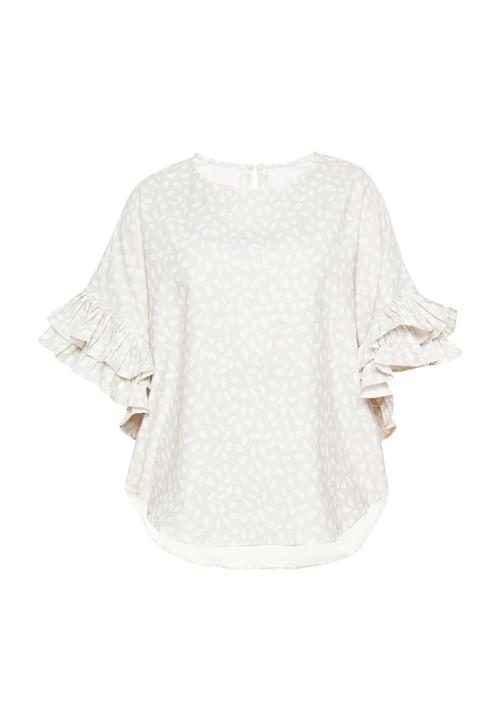 FELIPA Bluse  cappuccino / hvid