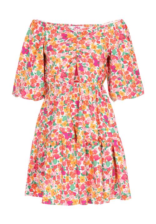 swirly Sommerkjole  græsgrøn / rød / hvid