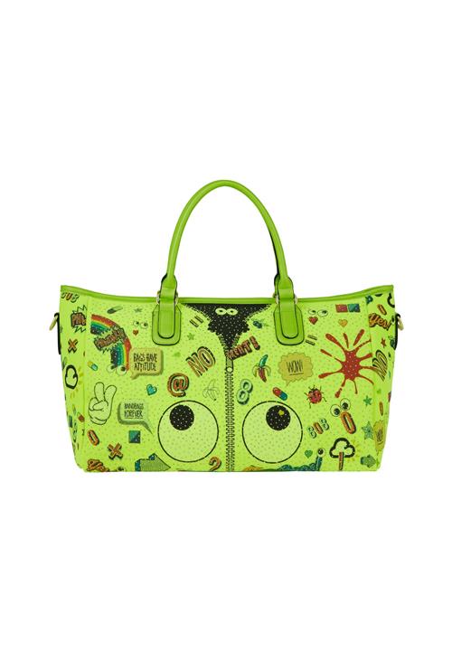 MYMO Shopper 'Pop Eyetheme'  neongrøn / orange / rød / sort