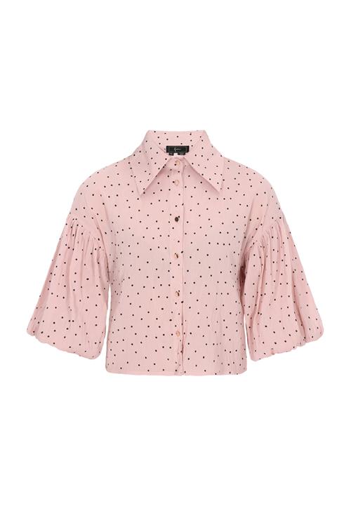 NAEMI Bluse 'Fashion Look'  rosé / sort