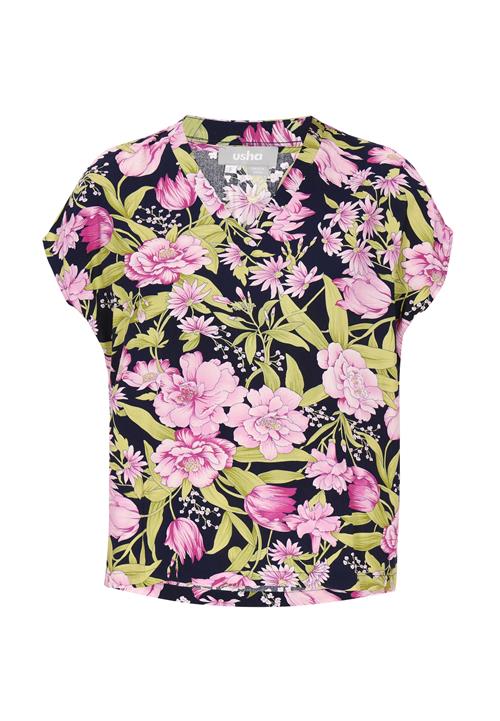 FELIPA Bluse 'Fashion Look'  marin / grøn / lilla / orkidee