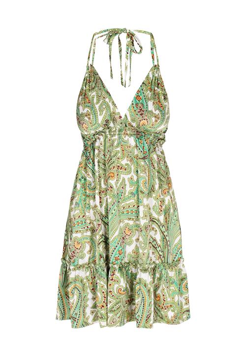 ebeeza Kjole 'Spring Summer'  turkis / kiwi / gammelrosa / hvid