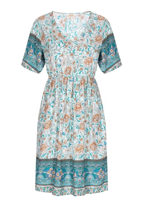 Gaya Kjole 'Boho Fashion'  turkis / safir / pastelblå / fersken