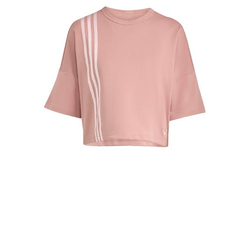 ADIDAS ORIGINALS Shirts 'Off Placed 3-Stripes'  gammelrosa / hvid
