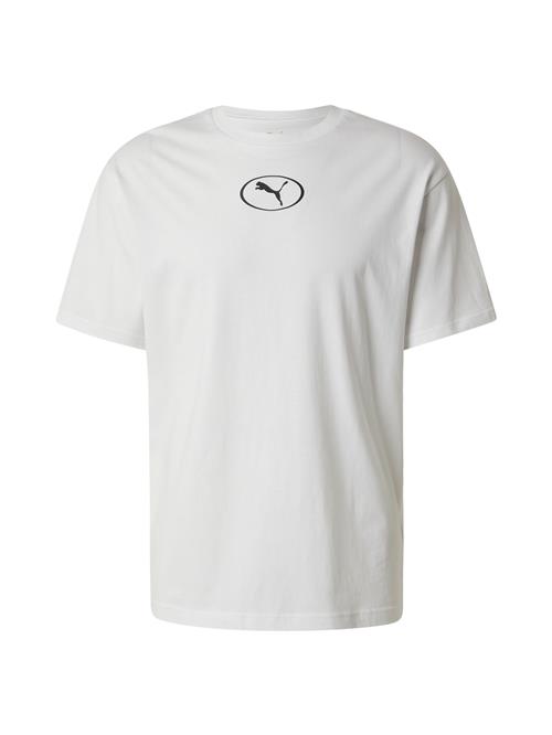 PUMA Funktionsskjorte  sort / hvid