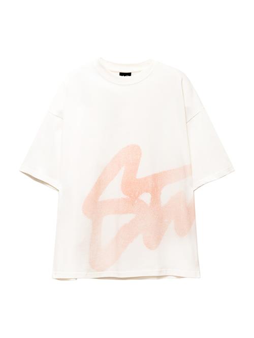 Pull&Bear Bluser & t-shirts 'STWD'  fersken / offwhite