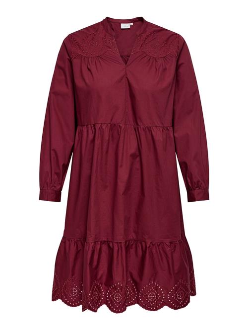 ONLY Carmakoma Blusekjole  burgunder