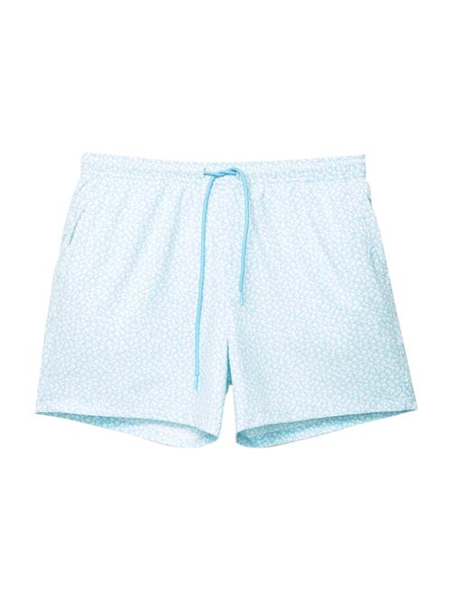Pull&Bear Badeshorts  lyseblå / hvid