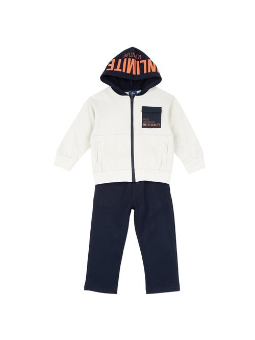Chicco Joggingdragt  ecru / navy / orange
