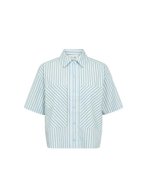 Levete Room Bluse ' LAUREN '  lyseblå / grøn