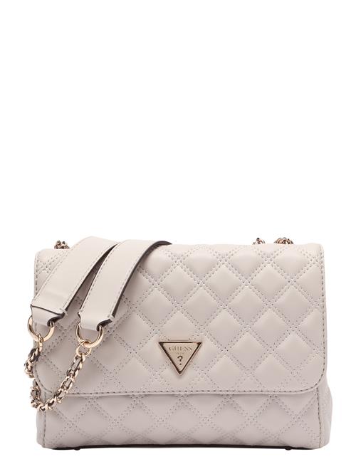 GUESS Skuldertaske 'GIULLY II 2 COMP CNVRTBLE FLAP'  greige