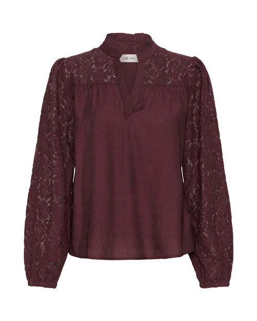 Cream Bluse 'Liselin'  bordeaux