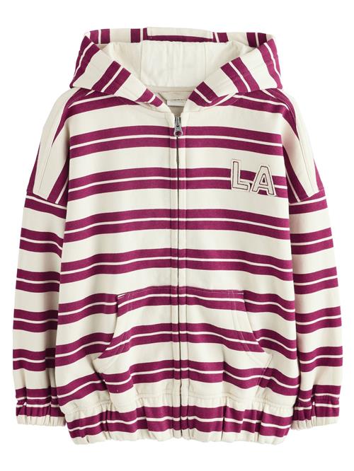 Next Sweatjakke  knaldrød / hvid