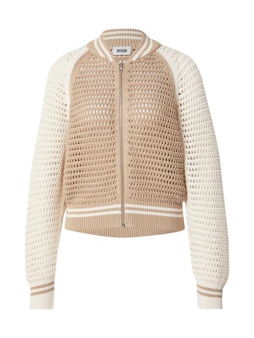 DRYKORN Cardigan 'NALFY'  lysebrun / offwhite