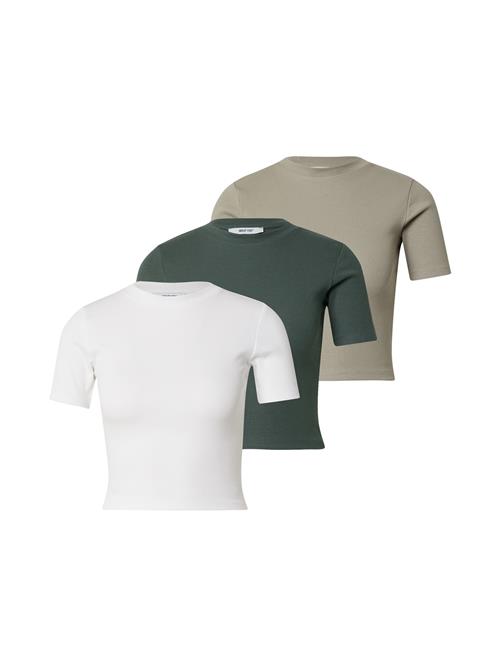 ABOUT YOU Shirts 'Ella'  grå / grøn / hvid