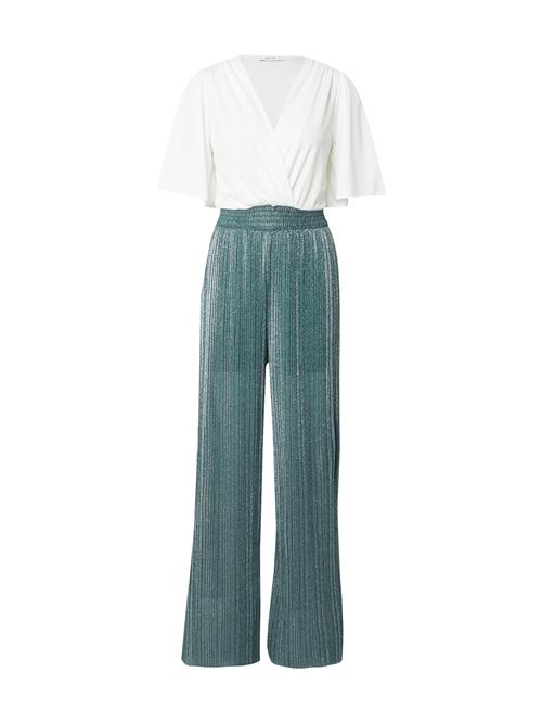 ABOUT YOU Jumpsuit 'Josy'  mørkegrøn / hvid