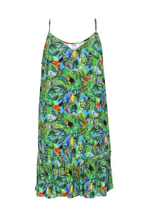 swirly Sommerkjole  grøn / blandingsfarvet