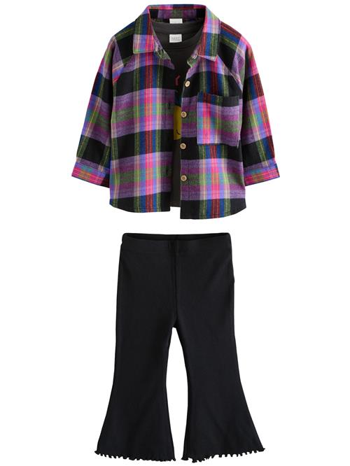 Next Sæt  antracit / lysegrøn / lilla / sort