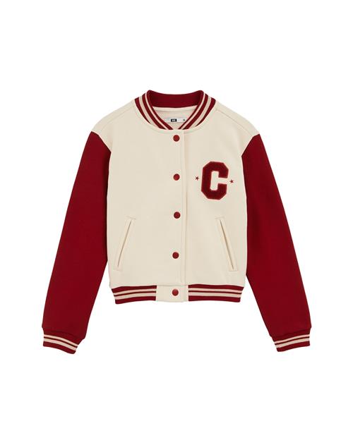 WE Fashion Sweatshirt  beige / rød